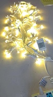 2800-3000K avec contrôleur de 8 fonctions étanche guirlandes lumineuses de Noël décoratives pour maison suspendu extérieur led rideau lumineux