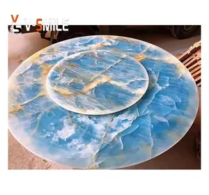Good Price Translucent Pakistani Blue Marble Onyx Stone for Table top