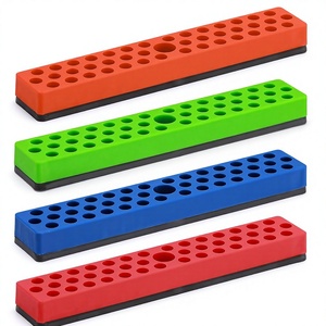 Support magnétique pour embouts hexagonaux 1/<span class=keywords><strong>4</strong></span>" avec <span class=keywords><strong>172</strong></span> trous, <span class=keywords><strong>4</strong></span> supports, base magnétique pour embouts de perceuse/visseuse (<span class=keywords><strong>4</strong></span> pièces) - Product Image 1