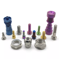 Baut Titanium untuk Sepeda MTB M5 M6 M8 Sekrup Kepala Torx Titanium Warna Pelangi Titanium Kustom