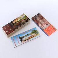 Étiquettes de billets en papier thermique synthétique résistant à la déchirure, pour cartes d'embarquement en carton pliées en accordéon, impression couleur, badges pour événements et expositions