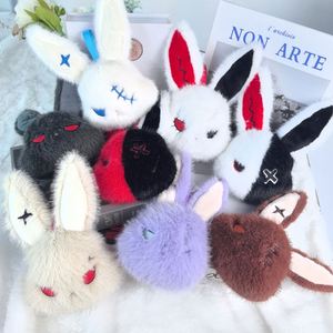 Nuevo Llavero de Peluche de Conejo Oscuro con Diseño de Anime, Colgante Suave de Cabeza de Conejo para Bolsa de Regalo de Pascua y Halloween - Product Image 4