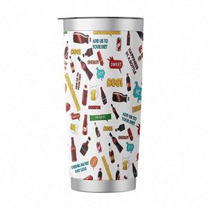 Vaso Térmico de Acero Inoxidable de Doble Pared, Recto y Delgado, de 20 oz, Aislado al Vacío, para Café, Ideal para Artículos Promocionales - Product Image 2