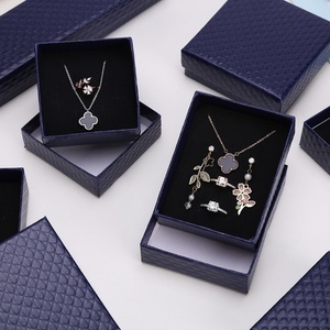 Simple Gift Jewelry Packaging <b>Paper</b> <b>Box</b> Earring Necklace <b>Storage</b> case Black <b>Paper</b> Jewelry <b>Box</b> Personalized Custom logo - Product Image 1