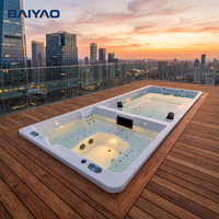 Piscine hors sol de luxe en acier professionnel de 11 mètres avec système de filtration intégré