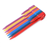 Piquets de fixation pour tentes de camping et auvents, cordes anti-vent, accessoires en nylon renforcé épais de 20 cm