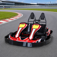 Equipo de Pista Interior y Exterior, Batería de Litio de 72V40A, Baja Distancia al Suelo, Parachoques de HDPE Resistente a Impactos, Kart Eléctrico Biplaza