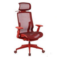Chaise de bureau ergonomique moderne et minimaliste Henglin Cloud Nebula en plastique, pivotante, avec accoudoirs réglables et support lombaire