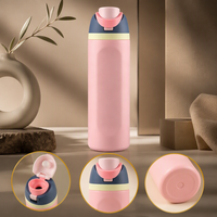 Bouteille d'eau en acier inoxydable durable, résistante aux chocs, isolée thermiquement, pour le sport, la remise en forme, le transport quotidien, les voyages en voiture