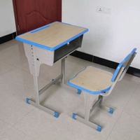 Meubles scolaires pour étudiants, table et banc en métal, design ergonomique moderne, adapté à la chambre à coucher, banc d'apprentissage pour l'école primaire