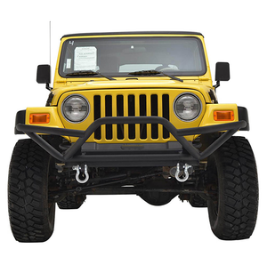 Vente flash - Pièces de rechange - Pare-chocs avant tubulaire Rock Crawler pour TJ - Pare-chocs avant noir pour Wrangler <span class=keywords><strong>YJ</strong></span> 87-06 - Product Image 2