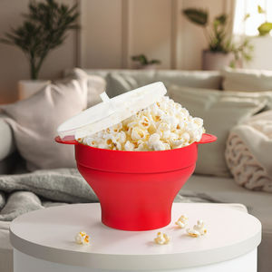 Nuevo Producto Original: Palomitero <span class=keywords><strong>de</strong></span> Silicona Plegable para <span class=keywords><strong>Microondas</strong></span> con Tapa, Saludable - Product Image 3