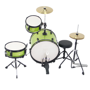 Se Acepta OEM/ODM, MOQ 10, Juego de Batería Infantil Verde de Tres Piezas Fabricado en Fábrica con Tubo de Soporte de 1.2mm - Product Image 1