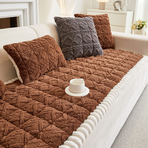 Handmade Plush Sofa Cushion 3cm Thick Soft <b>Pad</b> Type Solid Color Anti-Cat <b>Scratch</b> Multiple Scenarios - Product Image 2