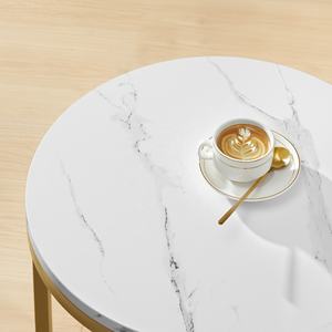 <span class=keywords><strong>Table</strong></span> d'appoint <span class=keywords><strong>ronde</strong></span> <span class=keywords><strong>VASAGLE</strong></span> de luxe dorée avec cadre métallique pour salon, <span class=keywords><strong>table</strong></span> basse - Product Image 6