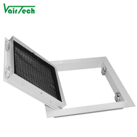 Grille de ventilation en aluminium pour système CVC, grille de retour d'air en métal pour plafond, grille filtrante en nid d'abeille