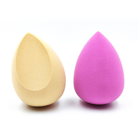 Lot d'éponges de maquillage en polyuréthane hydrophile en forme de goutte d'eau, lavables, certifiées ISO9001, pour le visage