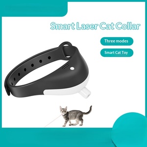<b>USB</b> Rechargeable Wearable Automatic Laser Cat Toys Interactive Cat Laser Collar Toys with <b>LED</b> <b>Lights</b> - Product Image 3