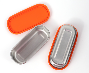 Boîte de conservation rectangulaire en acier inoxydable de 140 ml, sans BPA, micro-ondable, écologique, durable, portable, pour la conservation de la sauce tomate - Product Image 3