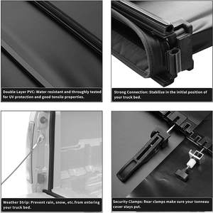 Cubierta Rígida Triple Plegable de Aluminio Suave de Alta Calidad para Camionetas <span class=keywords><strong>4x4</strong></span>, Directo de Fábrica, para Isuzu DMax, <span class=keywords><strong>Toyota</strong></span> <span class=keywords><strong>Hilux</strong></span>/Ranger/Chery/Ram - Product Image 3