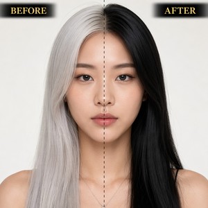 Crème colorante permanente pour cheveux à base d'extraits végétaux, couvrance grise, avec pinceau intégré, prix usine, qualité professionnelle - Product Image 5
