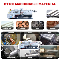 BT180 tour CNC Offre Spéciale motorisé travail des métaux tournant universel Mini tour à métaux Machine d'usinage tour Horizontal