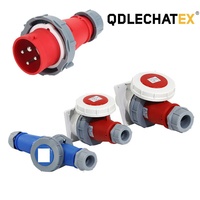 Prise industrielle étanche IP67 2P + E 3 broches 32A, type 0232 bleu, 220v-415v, mâle