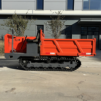 Camion benne sur chenilles diesel tout-terrain de 2 tonnes, grande capacité, haute qualité, certifié