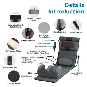 Wholesale Factory Price Full Body <strong>Massage</strong> Mattress, Electric Heating <strong>Massage</strong> Bed Pad, Custom Logo Massager Mat for <strong>B2B</strong> - Product Image 5
