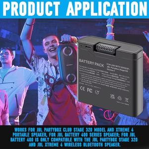 <span class=keywords><strong>Batterie</strong></span> lithium-ion de remplacement Jiazijia <span class=keywords><strong>pour</strong></span> enceinte portable <span class=keywords><strong>JBL</strong></span> PartyBox Stage 320 <span class=keywords><strong>Xtreme</strong></span> 4, 10000mAh 7.4V - Product Image 5