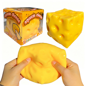 Nouveau style, jouet à presser en forme de fromage extra large, amusant, anti-stress, cadeau pour les plus de 14 ans, vente en gros - Product Image 2