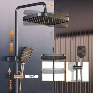 Juego <span class=keywords><strong>de</strong></span> <span class=keywords><strong>ducha</strong></span> <span class=keywords><strong>de</strong></span> baño con pantalla digital moderna, columna <span class=keywords><strong>de</strong></span> <span class=keywords><strong>ducha</strong></span>, sistema <span class=keywords><strong>de</strong></span> lluvia, con estante, 4 Funciones, tecla <span class=keywords><strong>de</strong></span> Piano - Product Image 5