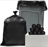 Bolsas de Basura Resistentes Biodegradables de HDPE de 40l, 50l, 100l y 60 Galones, Bolsas de Plástico Grandes para Desechos, Color Negro, Venta al Por Mayor