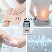 Meilleur stimulateur musculaire électrique pour la récupération du LCA, soulagement des douleurs corporelles, 25 modes de thérapie TENS, double canal, rechargeable, pour la santé à domicile