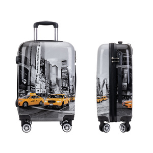 Men's Fashionable High Quality 210D Dacron Travel <strong>Suitcases</strong> Large Spinner Wide Handle ABS PC <strong>Plastic</strong> PU Elegant Carton <strong>Suitcase</strong> - Product Image 6