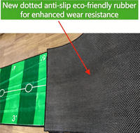 Tapis de frappe de golf portable, équipement d'entraînement de golf, tapis de putting avec surface en velours et base en caoutchouc écologique antidérapante