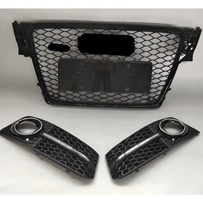 Grille RS4 en nid d'abeille pour voiture Audi A4 S4 RS4 2007 2008 2009 2010 2011 2012