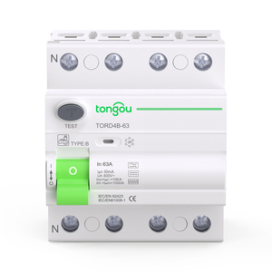 TONGOU 4P 63A 30mA 300mA DINレールサーキットブレーカー10KARCCBRCDタイプ<span class=keywords><strong>B</strong></span>残留電流保護10KAサーキットブレーカー - Product Image 1