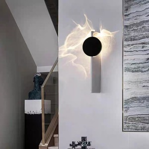 Lámpara de pared con diseño de ojo de ángel, 33 cm, luz cálida LED E27, control por interruptor, para dormitorio, sala de estar, escalera, iluminación ambiental - Product Image 4