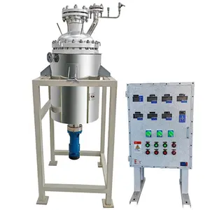 Whgcm mới ASME 100L con dấu cơ khí khuấy hastelloy tấm ốp plasthetics alkyd nhựa lò phản ứng với điều khiển DCS tự động