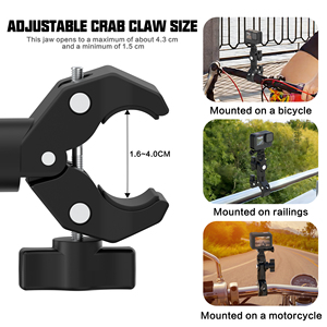 Support de caméra anti-vibration robuste pour guidon de moto et vélo, compatible avec Insta360 X5 <span class=keywords><strong>GoPro</strong></span> Hero13 12 <span class=keywords><strong>11</strong></span> 10 9 DJI OSMO - Product Image 5
