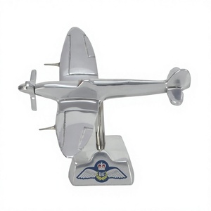 Shinny pulido Die Cast Spitfire en la base con RAF Wings modelo de avión vajilla Showpiece modelos de avión Royal Airforce Theme - Product Image 1