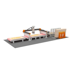 Línea de producción automática GANGER, máquina cortadora de sierra de <span class=keywords><strong>puente</strong></span> de 4 ejes, sistema móvil de vacío de anidamiento de cámara inteligente, <span class=keywords><strong>piedra</strong></span> - Product Image 1