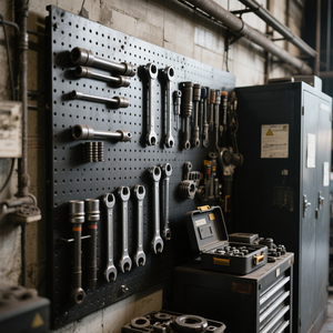 Support réglable en acier de 450mm-Capacité de charge de 200kg, support d'étagère sans outil pour armoire/cuisine/garage/affichage de sac - Product Image 4