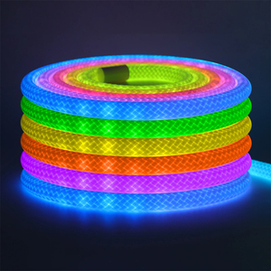 5V 13 Mét vòng 360 độ <span class=keywords><strong>LED</strong></span> lưới rgbic ma thuật bện ánh sáng với không thấm nước Neon linh hoạt dây đèn - Product Image 2
