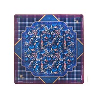 Tapis de Mahjong en flanelle tout usage, motif artistique peint à la main, résistant à l'eau et insonorisant, pour 4 joueurs