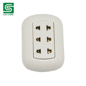 <span class=keywords><strong>Presa</strong></span> a Muro Sudamericana a Tre Vie con Messa a Terra - Product Image 3