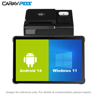 Terminal Punto de Venta Android 14 Mini para Fábrica, Caja Registradora, Tablet POS de 11'' con NFC, Máquina ATM para Supermercado, Terminal POS Todo en Uno