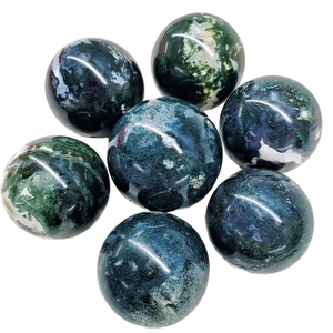 Venta al por mayor de esferas de cristal pulido grandes y coloridas, piedras preciosas curativas, para meditación, decoración de bodas, regalo, decoración del hogar - Product Image 1