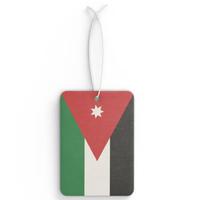 Conception personnalisée de parfum de voiture drapeau Jordan, parfum désodorisant suspendu